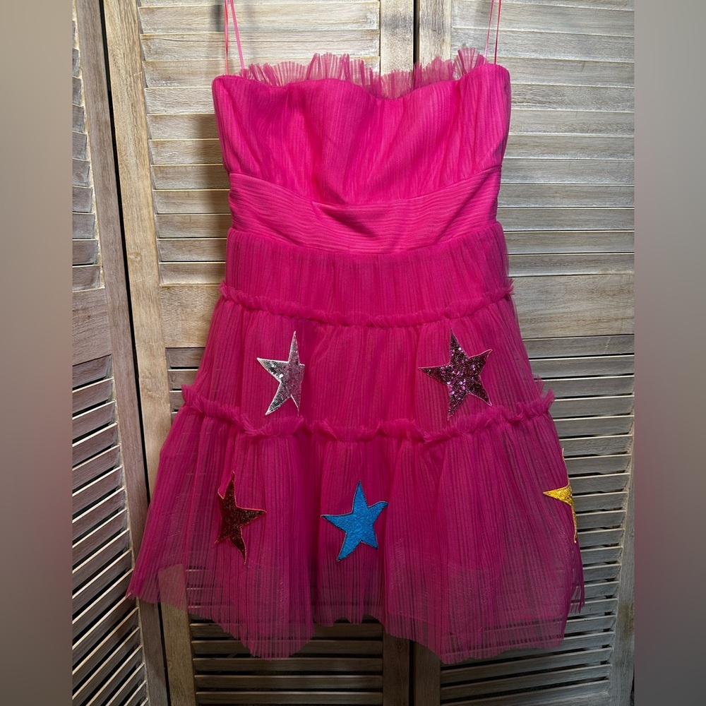 NWT Blue B Collection Tulle Sequin Star Dress